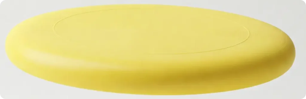 A frisbee can be used in the twirling the trencher party game