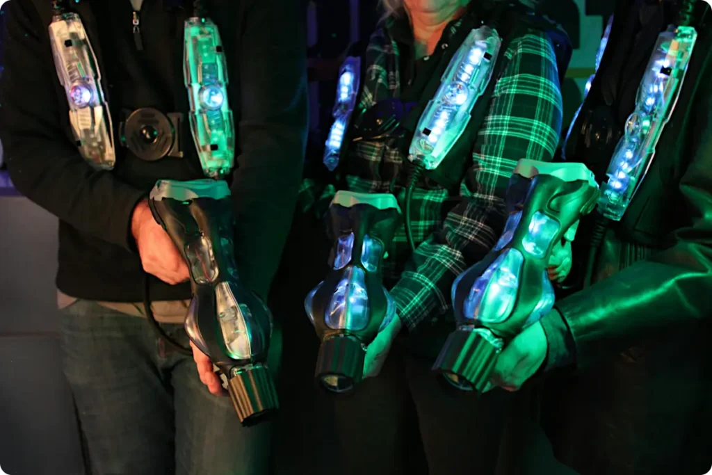 laser tag party guests