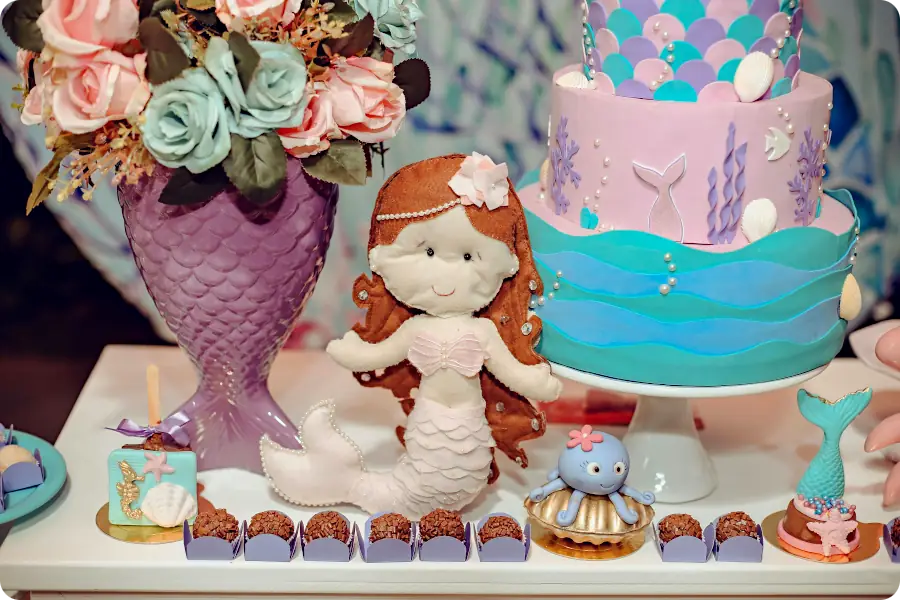 mermaid themed birthday party food