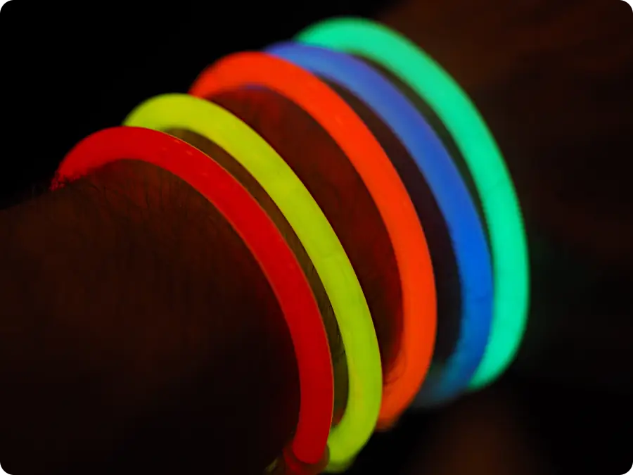 neon party bracelets