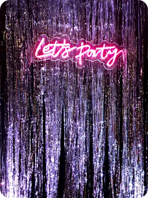 neon party decorations