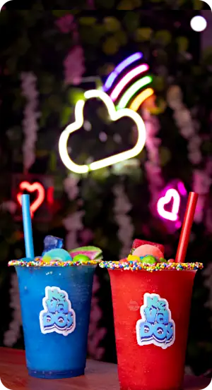 neon party drink cups