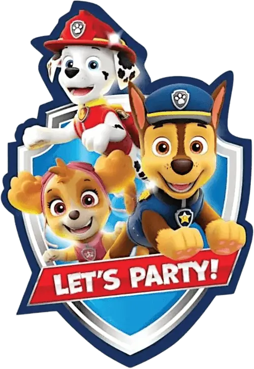 Paw Patrol party invitations
