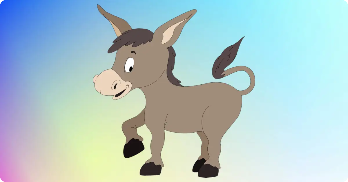 Pin the tail on the donkey party game