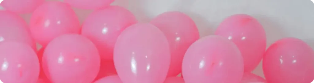 Princess party pink balloons